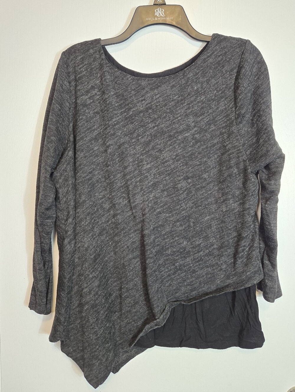 Apt.9 | Asymmetrical Hem | Layered Top | Size XL